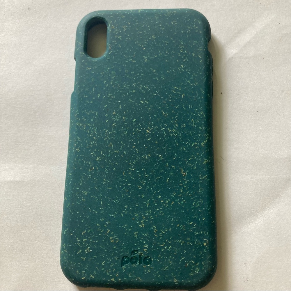 New Pela forest green compostable iPhone XS MAX phone case